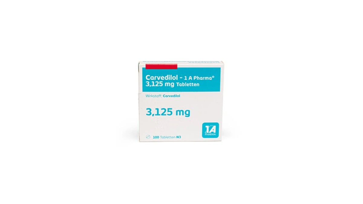 Carvedilol 1A Pharma Originalverpackung