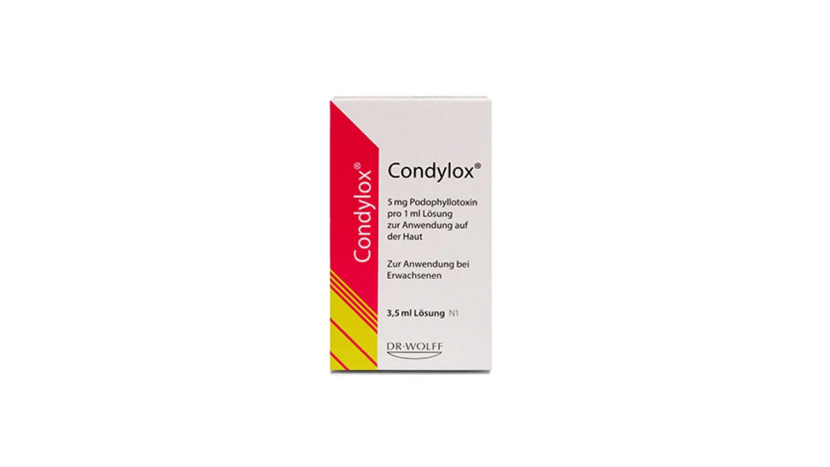 Condylox® Podofilox Topische Lösung – Originalverpackung