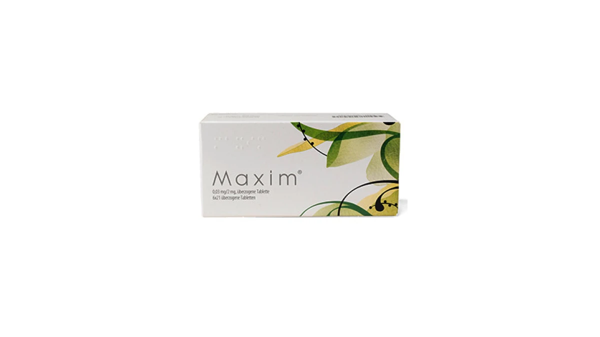 Maxim® Pille Ethinylestradiol/Drospirenon Kombinationspräparat – Originalverpackung