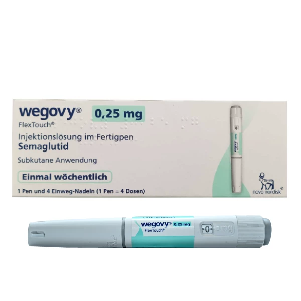 Wegovy 0,25 mg bis 2,4 mg